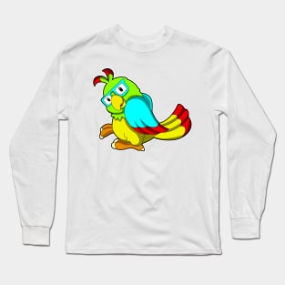 Parrot with Glasses Long Sleeve T-Shirt